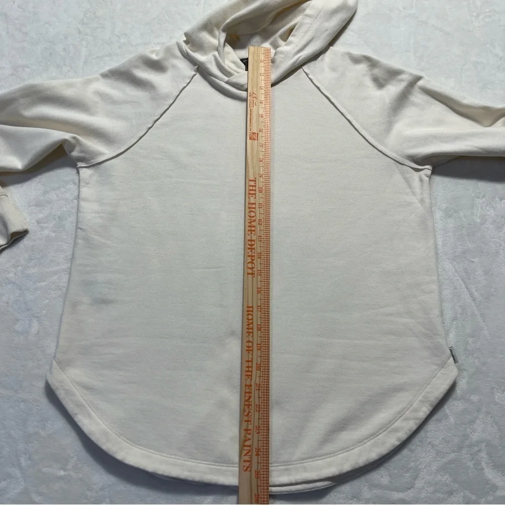 EDDIE BAUER Womens Pullover Hoodie Lightweight Casual Cream Size Small
